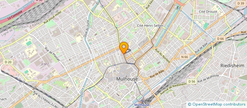 localisation de l'entreprise MADAME N DIAKHOUMPA à MULHOUSE