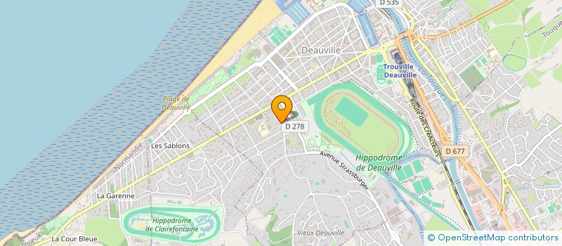 localisation de l'entreprise MADAME N'DRI LAURE KOUASSI  DEAUVILLE