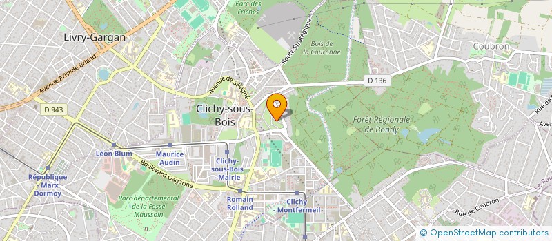 localisation de l'entreprise MADAME N GATCHA RODIN à CLICHY SOUS BOIS
