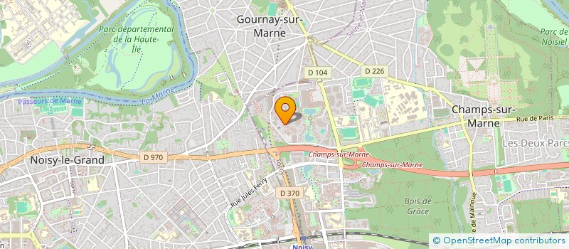 localisation de l'entreprise MADAME N'NENE DABO  CHAMPS-SUR-MARNE