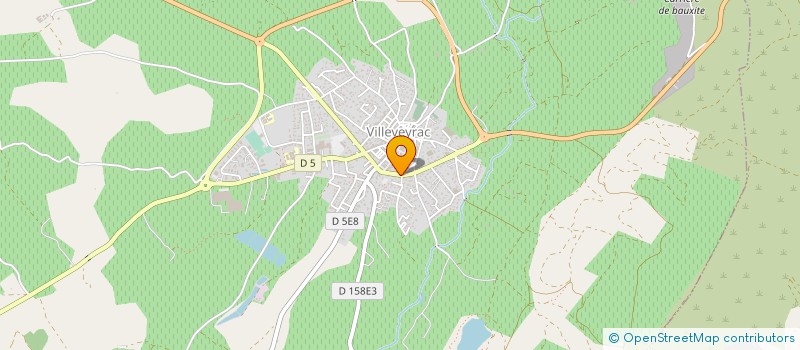 localisation de l'entreprise MADAME N OLIVIER  VILLEVEYRAC