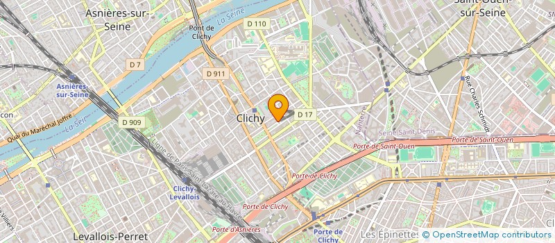 localisation de l'entreprise MADAME N PARVANCHERE à CLICHY