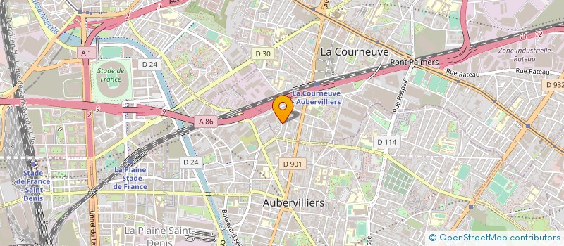 localisation de l'entreprise MADAME N'ZUZI KIBAMBA à LA COURNEUVE