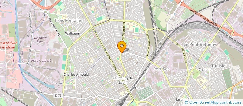 localisation de l'entreprise MADAME NABAWIYA KALOUAZ  REIMS