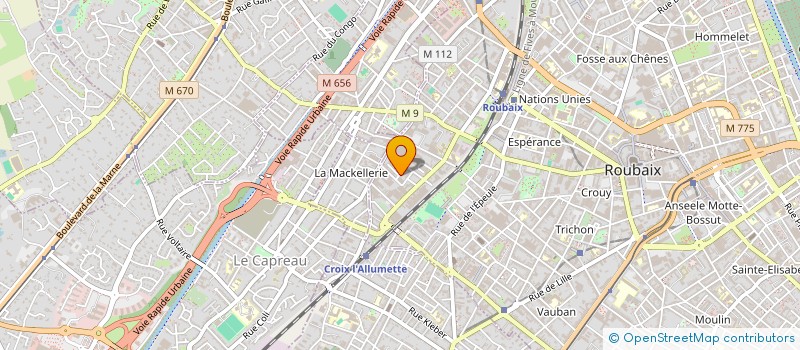 localisation de l'entreprise MADAME NABIHA CHERIFI à ROUBAIX