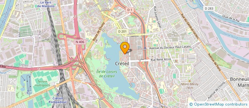 localisation de l'entreprise MADAME NABIHA GHOZALI  CRETEIL