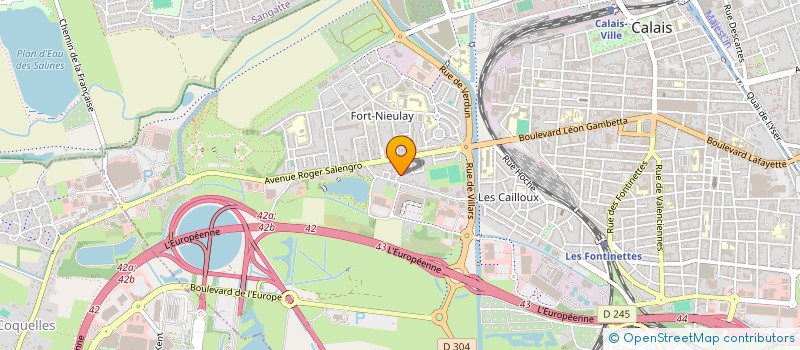 localisation de l'entreprise MADAME NABIHA MEDIOUNI  CALAIS