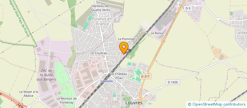 localisation de l'entreprise MADAME NABILA AFOUS à LOUVRES