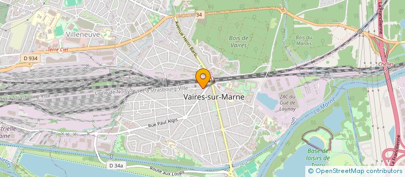 localisation de l'entreprise MADAME NABILA ALLAL  VAIRES-SUR-MARNE