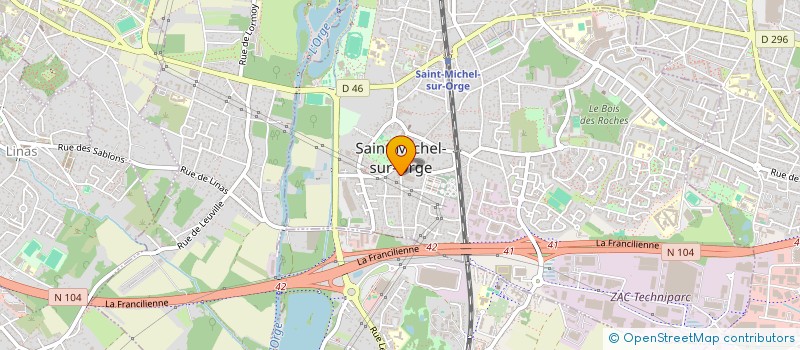localisation de l'entreprise MADAME NABILA AOUDJ à SAINT-MICHEL-SUR-ORGE