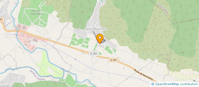 localisation de l'entreprise MADAME NABILA BELRHALI  SAINT-MAXIMIN