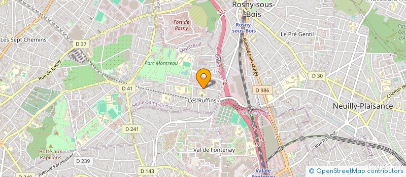 localisation de l'entreprise MADAME NABILA BHALIL à ROSNY SOUS BOIS
