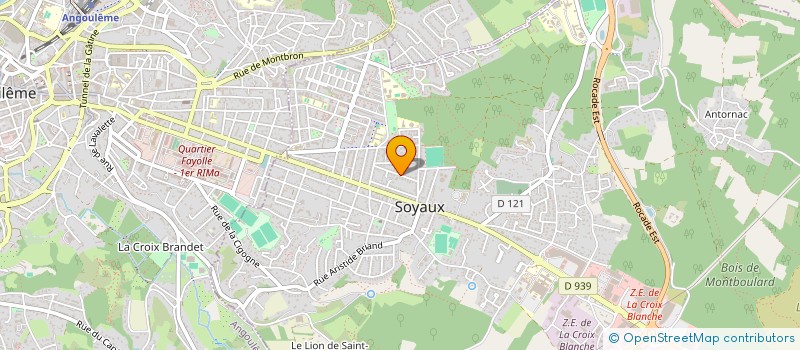 localisation de l'entreprise MADAME NABILA BOUZAAFOUR à SOYAUX