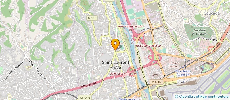 localisation de l'entreprise MADAME NABILA BRINI à SAINT-LAURENT-DU-VAR