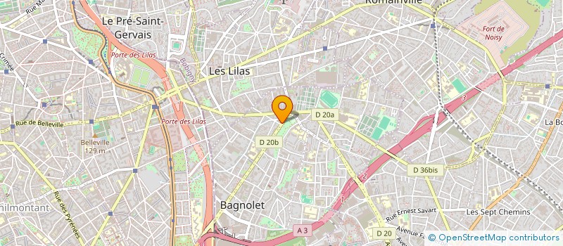 localisation de l'entreprise MADAME NABILA CHELALOU à BAGNOLET