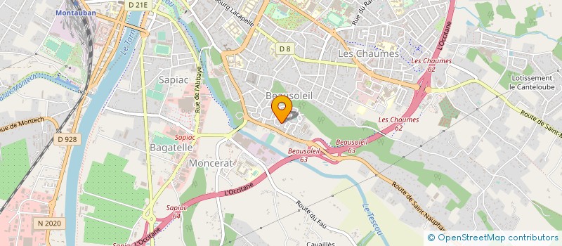 localisation de l'entreprise MADAME NABILA EL KABBALI  MONTAUBAN