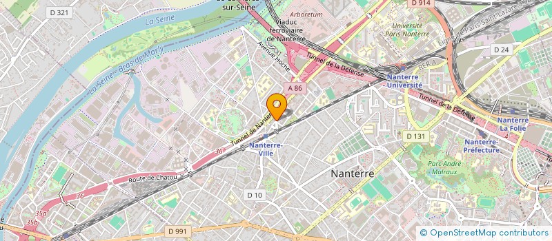 localisation de l'entreprise MADAME NABILA GAD  NANTERRE