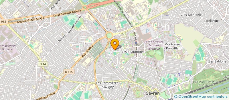 localisation de l'entreprise MADAME NABILA GUENINECHE à SEVRAN