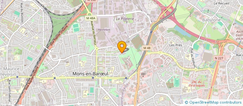 localisation de l'entreprise MADAME NABILA HAMOU  MONS-EN-BARUL