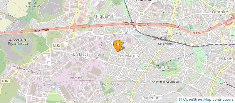 localisation de l'entreprise MADAME NABILA JABRANE à COLOMIERS