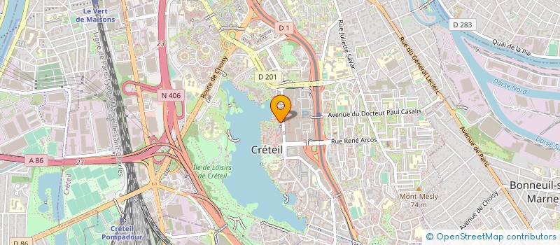 localisation de l'entreprise MADAME NABILA JEDDI à CRETEIL