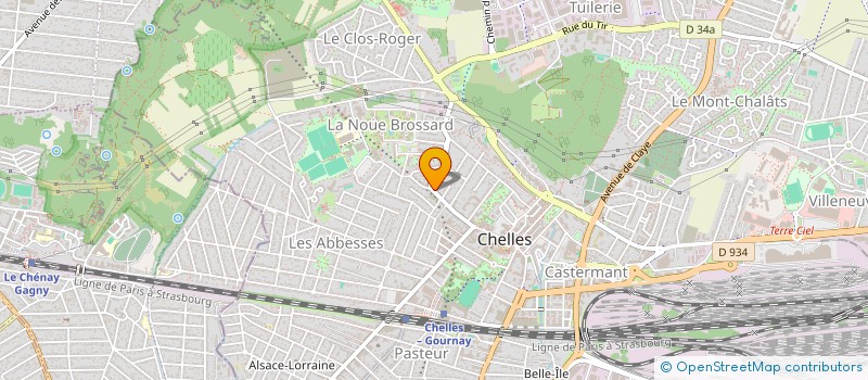 localisation de l'entreprise MADAME NABILA KADA à CHELLES