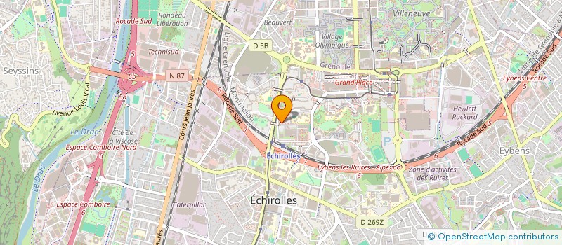 localisation de l'entreprise MADAME NABILA KADIR à ECHIROLLES