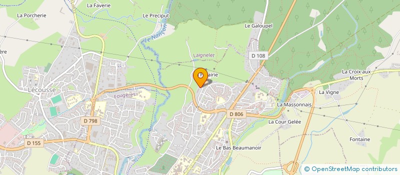 localisation de l'entreprise MADAME NABILA LEFKI  FOUGERES