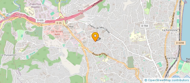 localisation de l'entreprise MADAME NABILA MEBARKI  ANTIBES