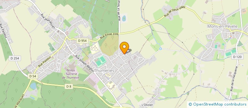 localisation de l'entreprise MADAME NABILA RASERA  THUMERIES