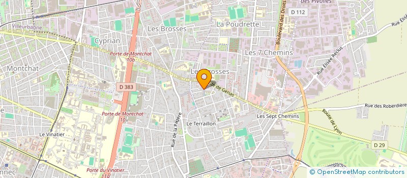 localisation de l'entreprise MADAME NABILA ZIDOUK à BRON