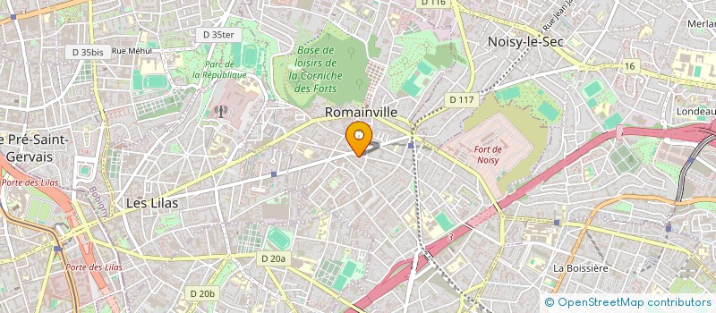 localisation de l'entreprise MADAME NABILLA BOUAMRA à ROMAINVILLE