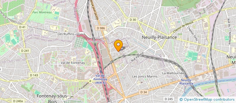 localisation de l'entreprise MADAME NACERA ADDA BENZIANE  FONTENAY-SOUS-BOIS