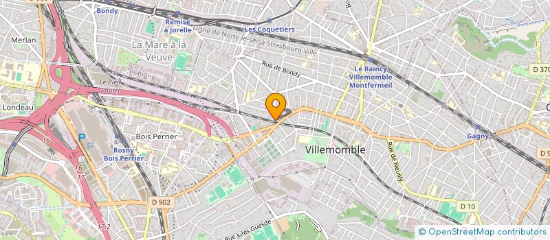 localisation de l'entreprise MADAME NACERA BELOUI  VILLEMOMBLE