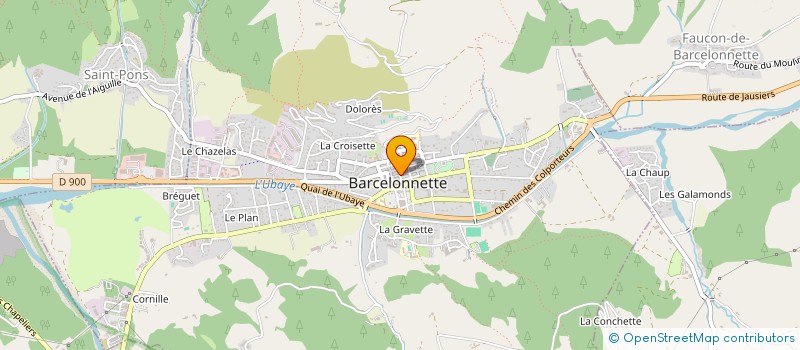 localisation de l'entreprise MADAME NACERA BENAISSA  BARCELONNETTE