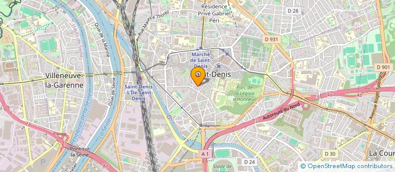localisation de l'entreprise MADAME NACERA BOUZAR à SAINT-DENIS