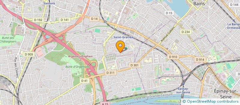 localisation de l'entreprise MADAME NACERA DJELTI  SAINT-GRATIEN