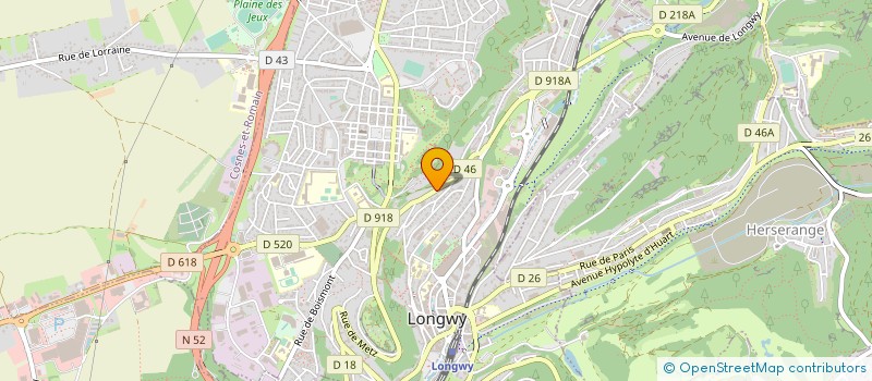 localisation de l'entreprise MADAME NACERA DJOUDI à LONGWY