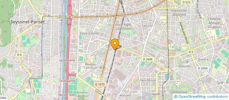 localisation de l'entreprise MADAME NACERA FARHI à GRENOBLE