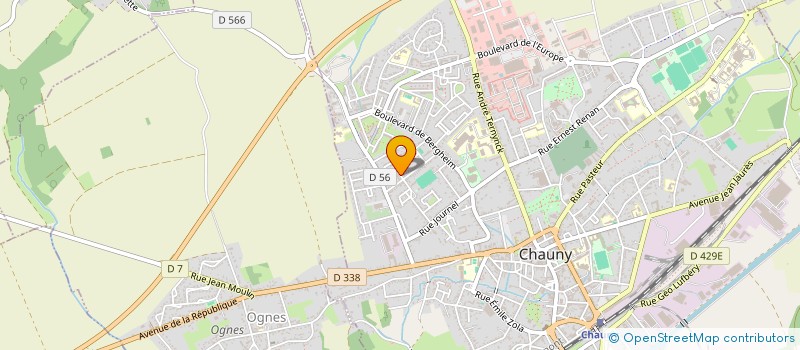 localisation de l'entreprise MADAME NACERA ISSAAD  CHAUNY