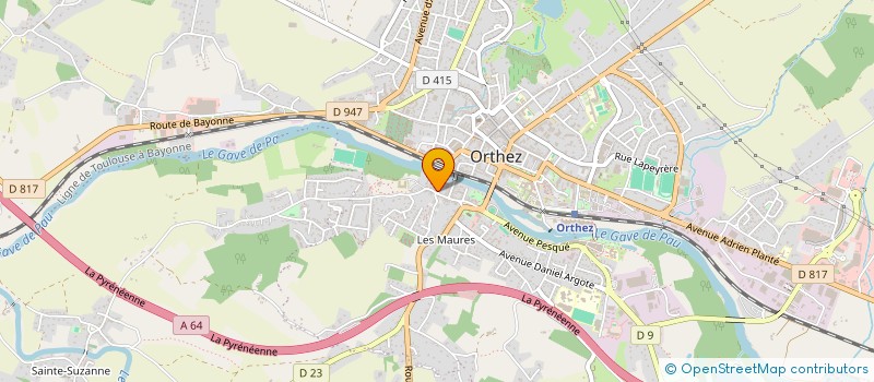 localisation de l'entreprise MADAME NACERA LAIDOUNI  ORTHEZ