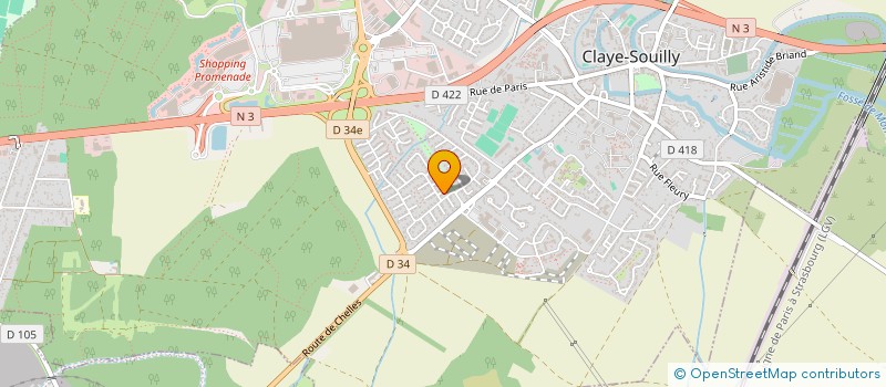 localisation de l'entreprise MADAME NACERA MOUSSAOUI  CLAYE-SOUILLY