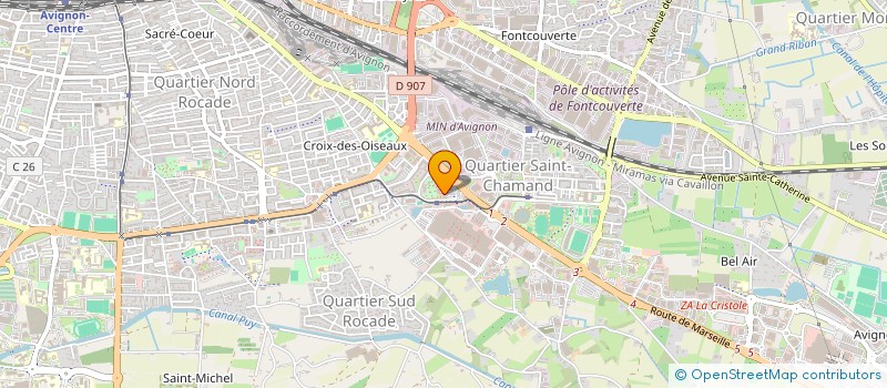 localisation de l'entreprise MADAME NACERA YOUSFI  AVIGNON