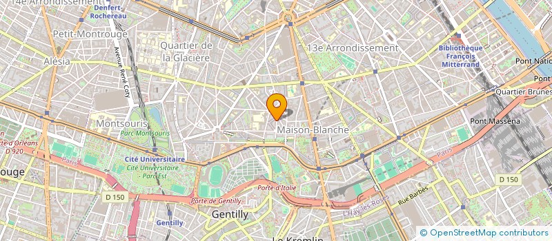 localisation de l'entreprise MADAME NACHIDA BENHAMMOUR  PARIS