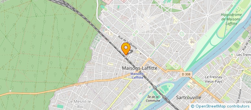 localisation de l'entreprise MADAME NACHIDA BENSABAI  MAISONS-LAFFITTE