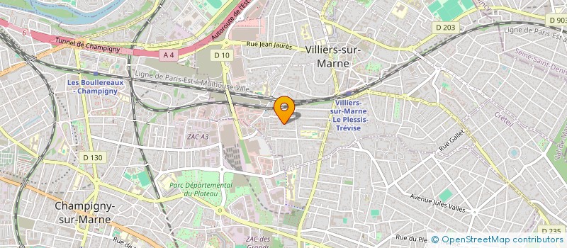 localisation de l'entreprise MADAME NACHIDA BOUGHERARA  VILLIERS-SUR-MARNE