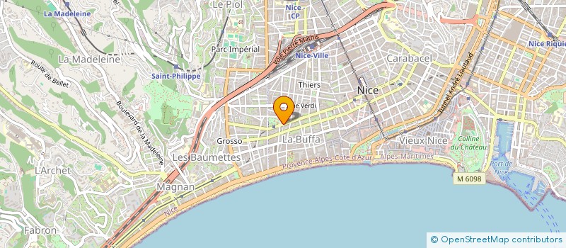 localisation de l'entreprise MADAME NACIBA BENALIOUA à NICE