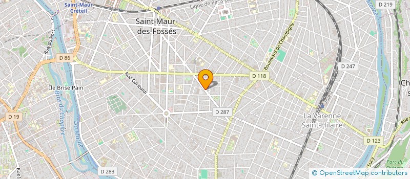 localisation de l'entreprise MADAME NACIMA HADDAD à SAINT-MAUR-DES-FOSSES