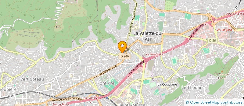 localisation de l'entreprise MADAME NACIMA SOUSSI  TOULON