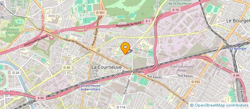 localisation de l'entreprise MADAME NACIMA ZEMMOUCHI à LA COURNEUVE